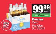 Corona Cero Handies-6 x 355ml
