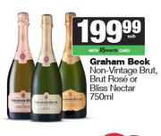 Graham Beck Non Vintage Brut,Brut Rose Or Bliss Nectar-750ml