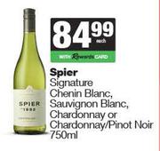 Spier Signature Chenin,Sauvignon,Chardonnay Or Pinot Noir-750ml