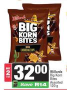 Willards Big Korn Bites Assorted-For 2 x 120g