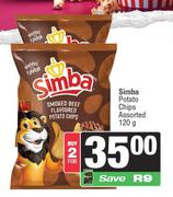 Simba Potato Chips Assorted-For 2 x 120g