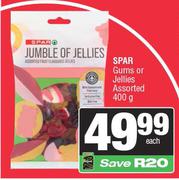 Spar Gums Or Jellies Assorted-400g