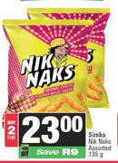 Simba Nik Naks Assorted-For 2 x 135g