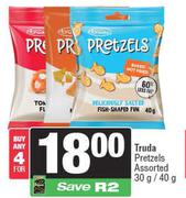 Truda Pretzels Assorted-For 4 x 30g/40g