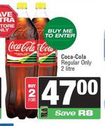 Coca Cola Regular Only-for 2 x 2L