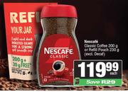 Nescafe Classic Coffee 200g Or Refill Pouch 230g