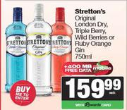 Stretton's Original London Dry, Triple Berry, Wild Berries Or Ruby Orange Gin-750ml