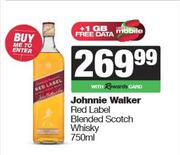 Johnnie Walker Red Label Blended Scotch Whisky-750ml