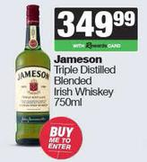 Jameson Triple Distilled Blended Irish Whisky-750ml