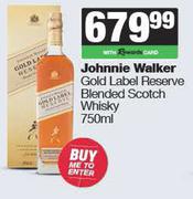 Johnnie Walker Gold Label Reserve Blended Scotch Whisky-750ml