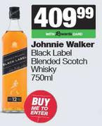 Johnnie Walker Black Label Blended Scotch Whisky-750ml