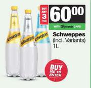 Schweppes-For 3 x 1L