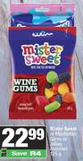 Mister Sweet Or Manhattan Gums Or Jellies Assorted-125g