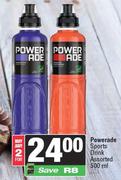 Powerade Sports Drink Assorted-For Any 2 x 500ml