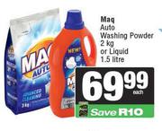 Maq Auto Washing Powder 2Kg Or Liquid 1.5L