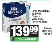 Little Munchkins By Spar Diapers Value Pack Assorted Sizes-Per Pack