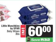 Little Munchkins By Spar Baby Wipes-For 2 x 80s