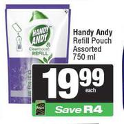 Handy Andy Refill Pouch Assorted-750ml