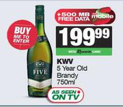 KWV 5 Year Old Brandy-750ml