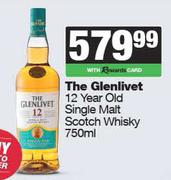 The Glenlivet 12 Year Old Single Malt Scotch Whisky-750ml