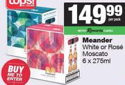 Meander White Or Rose Moscato-6 x 275ml Per Pack