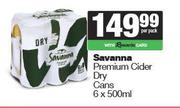 Savanna Premium Cider Dry Cans-6 x 500ml