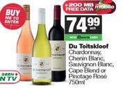 Du Toitskloof Chardonnay,Chenin Blanc Sauvignon,Cape Blend Or Pinotage Rose-750ml