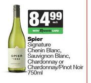 Spier Signature Chenin,Sauvignon,Chardonnay Or Pinot Noir-750ml
