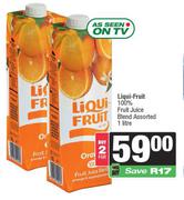 Liqui Fruit 100% Fruit Juice Blend Assorted-For 2 x 1L