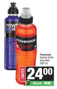Powerade Sports Drink Assorted-For 2 x 500ml