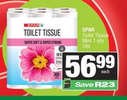 Spar Toilet Tissue Mini 1 Ply-18s