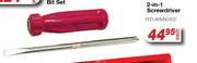 Autokraft 2 In 1 Screwdriver FED.AKM90302-Each