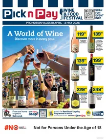 Pick n Pay : Discover More In Every Pour (20 April - 03 May 2026)