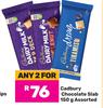 Cadbury Chocolate Slab Assorted-For 2 x 150g
