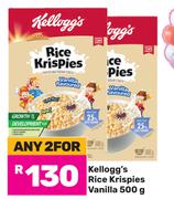 Kellogg's Rice Krispies Vanilla-For 2 x 500g
