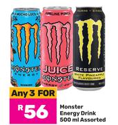Monster Energy Drink Assorted-For 3 x 500ml