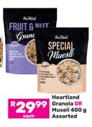 Heartland Granola Or Museli Assorted-400g