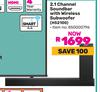 Hisense 2.1 Channel Soundbar With Wireless Subwoofer 850000796