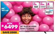Hisense 58" QLED 4K VIDAA Smart TV 58Q6Q 850029201