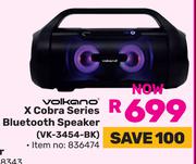 Volkano X Cobra Series Bluetooth Speaker VK-3454-BK 836474