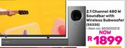 Skyworth 2.1 Channel 480W Soundbar With Wireless Subwoofer SS330 850000213