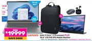 Lenovo Intel Core i7 Processor Plus 15.6" L15 FHD IPS Mobile Monitor 850025920/850025979
