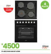 Univa Oven Hob Set U336B 21-480