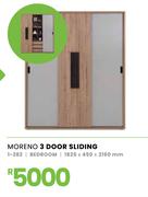 Moreno 3 Door Sliding 1825 x 450 x 2160mm 1-282