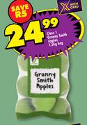 Class 1 Granny Smith Apples-1.5Kg Bag