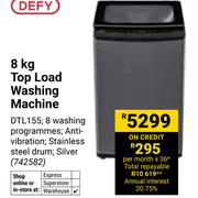 Defy 8kg Top Load Washing Machine 742582