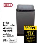 Defy Top Loader Washing Machine 759343