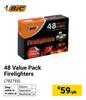 Bic 48 Value Pack Firelighters 792755-Per Pack