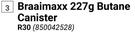 Braaimaxx Butane Canister 850042528-227g