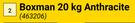 Boxman 20Kg Anthracite 463206-Each